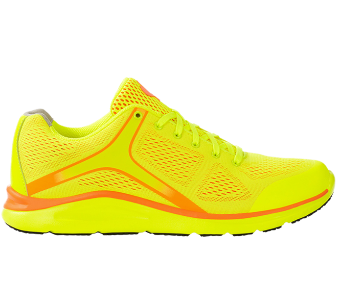 Vista principale, O1, e.s. O1 scarpe da lavoro Asterope, giallo fluo/arancio fluo