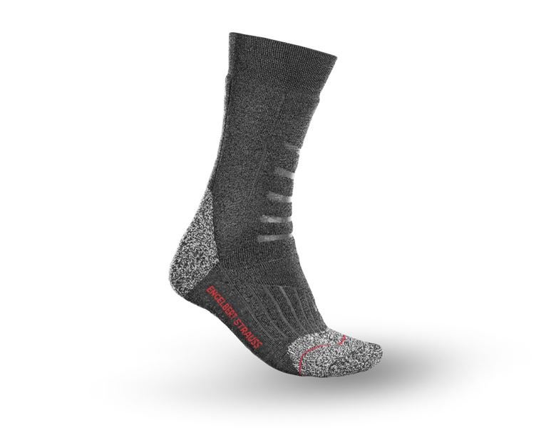 Hauptansicht, Funktionssocken, e.s. Allround Socken Function x-warm/high, dunkelgrau melange