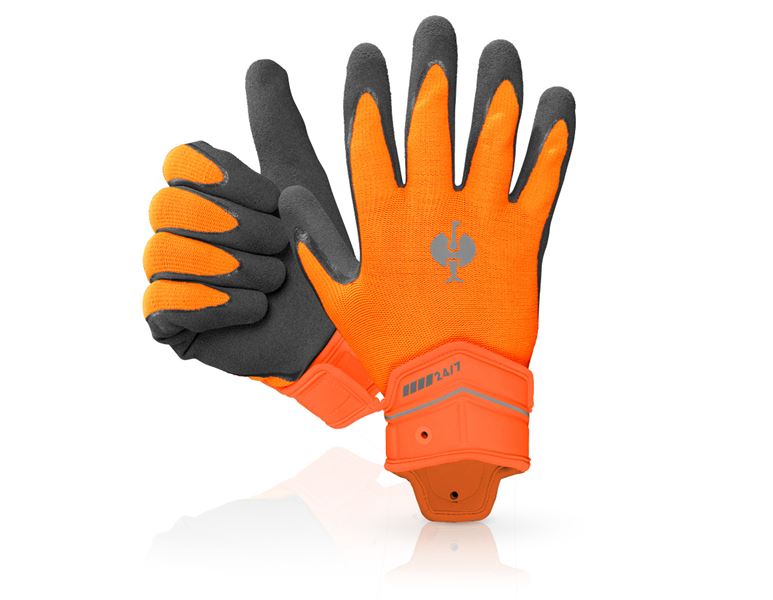 Hauptansicht, Arbeitsschutz, Hybrid Handschuhe e.s.motion 24/7, warnorange/anthrazit