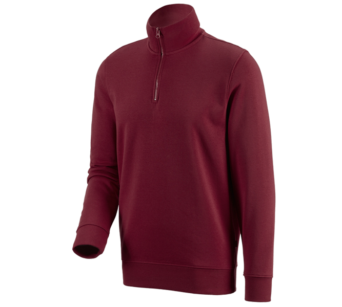 Hauptansicht, Themen, e.s. ZIP-Sweatshirt poly cotton, bordeaux