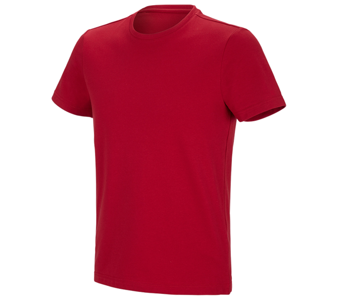 Vista principale, Basics, e.s. t-shirt funzionale poly cotton, rosso fuoco