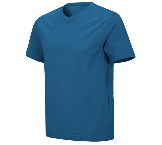 Vista principale, T-shirt, e.s. t-shirt cotton stretch V-Neck, atollo