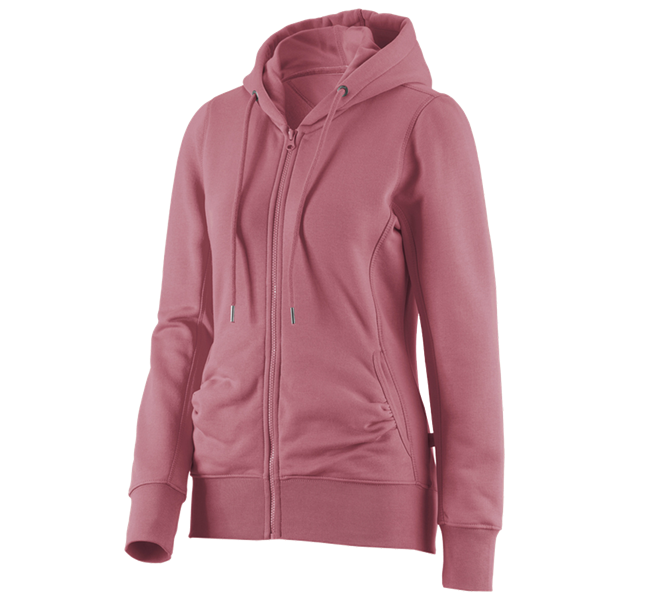 Hauptansicht, e.s. Kollektionen im Überblick, e.s. Hoody-Sweatjacke poly cotton, Damen, altrosa