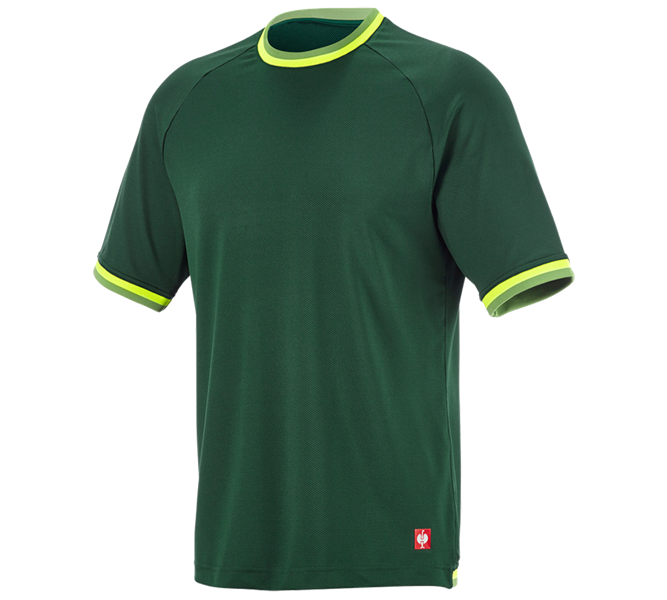 Vista principale, T-shirt, T-shirt funzionale e.s.ambition, verde/giallo fluo