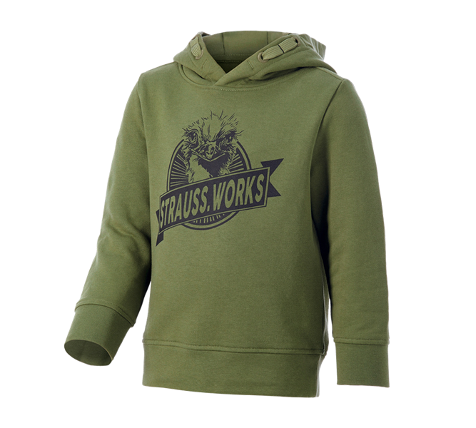 Vista principale, Bambino, Hoody-Sweatshirt e.s.iconic works, bambino, verde montagna