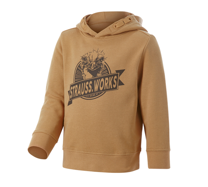 Hauptansicht, Neuheiten, Hoody-Sweatshirt e.s.iconic works, Kinder, mandelbraun