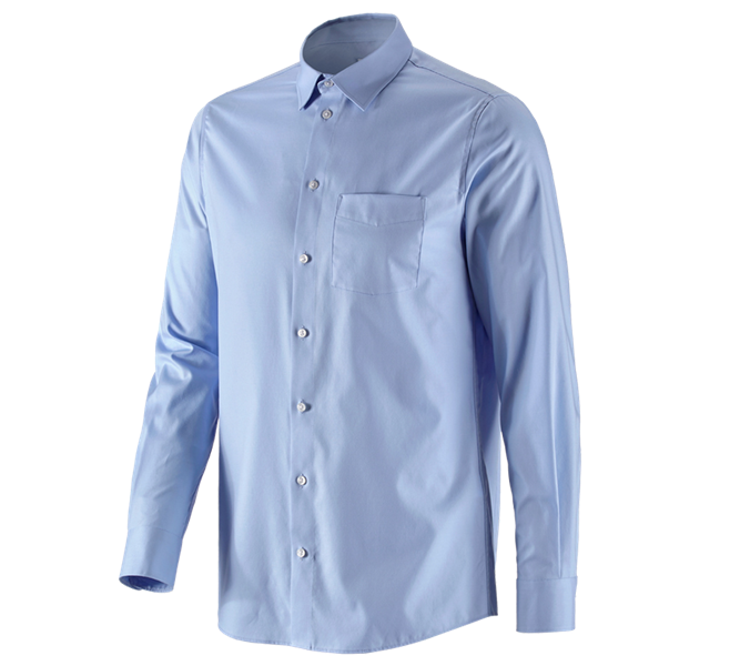 Vista principale, Basics, e.s. camicia Business cotton stretch, regular fit, blu gelo