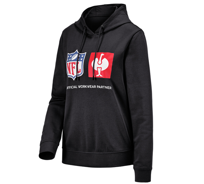 Vista principale, Maglie | Felpe con cappuccio, NFL Hoodie cotton, ladies, nero