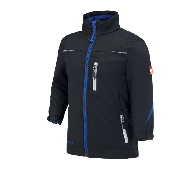 Vista principale, Bambino, Giacca Softshell e.s.motion 2020, bambino, grafite/blu genziana