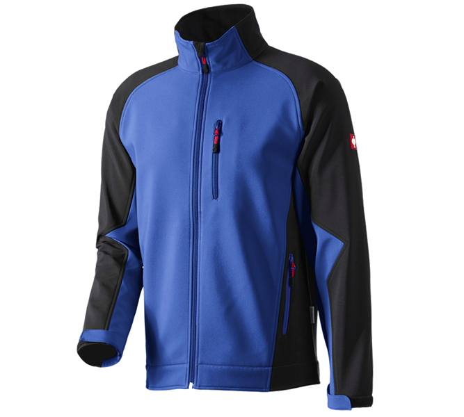 Vista principale, Giacca Softshell, Giacca Softshell dryplexx® softlight, blu reale/nero