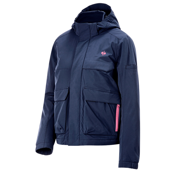 Hauptansicht, Bekleidung, Winterjacke e.s.trail, Damen, tiefblau/tarapink