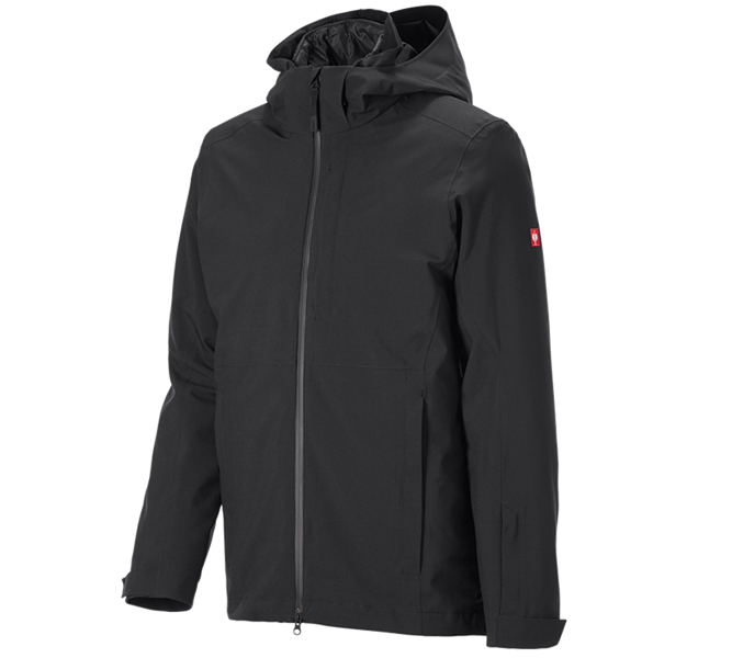 Hauptansicht, Neuheiten, 3 in 1 Funktionsjacke e.s.trail snow, schwarz