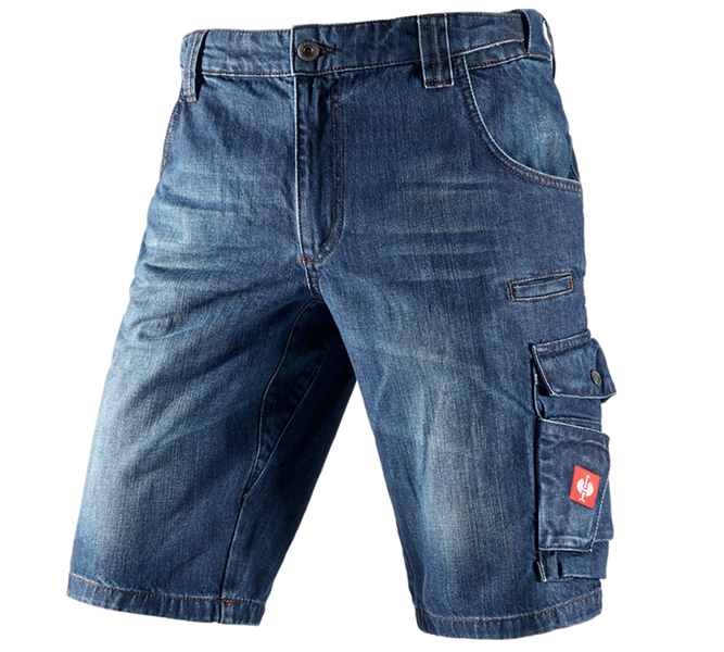 Hauptansicht, Shorts | 3/4 Hosen, e.s. Worker-Jeans-Short, darkwashed