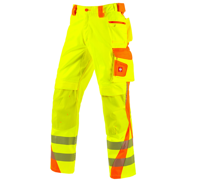 Vista principale, Pantaloni, Pantaloni segnaletici e.s.motion 2020, giallo fluo/arancio fluo