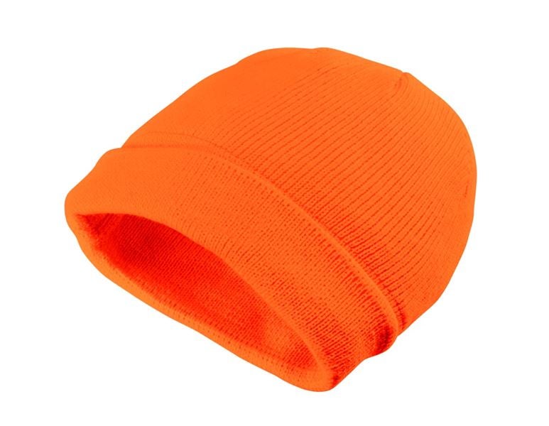 Hauptansicht, Kopfbedeckungen, Winter-Strickmütze Neon, orange