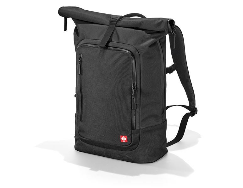 Hauptansicht, e.s. Kollektionen im Überblick, Rolltop-Rucksack e.s.work&travel, schwarz