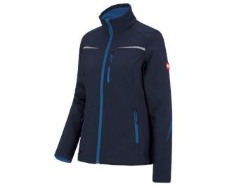 Giacca Softshell invernale e.s.motion 2020, donna blu scuro/atollo