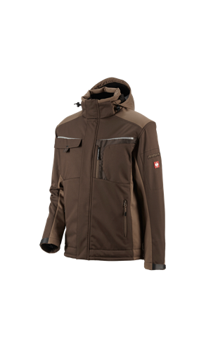 Giacca Softshell e.s.motion castagna/nocciola