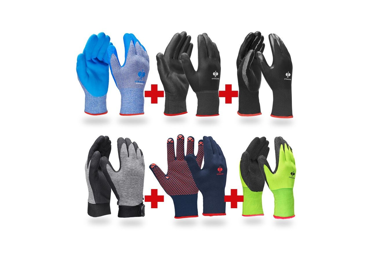Sicurezza sul lavoro: Set professionale di guanti con rivestimento