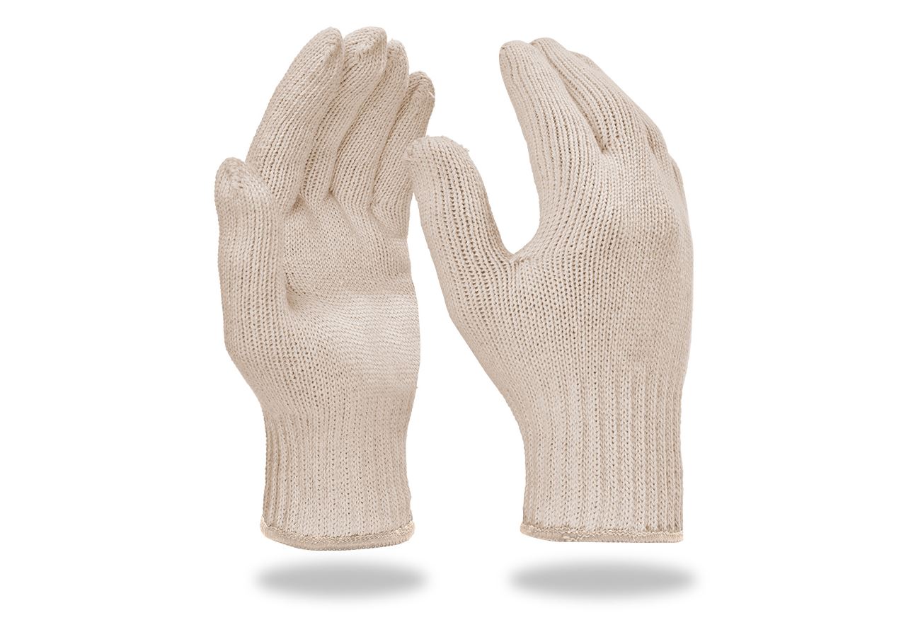 Tessuto: Guanti in maglia, confezione da 12 + bianco