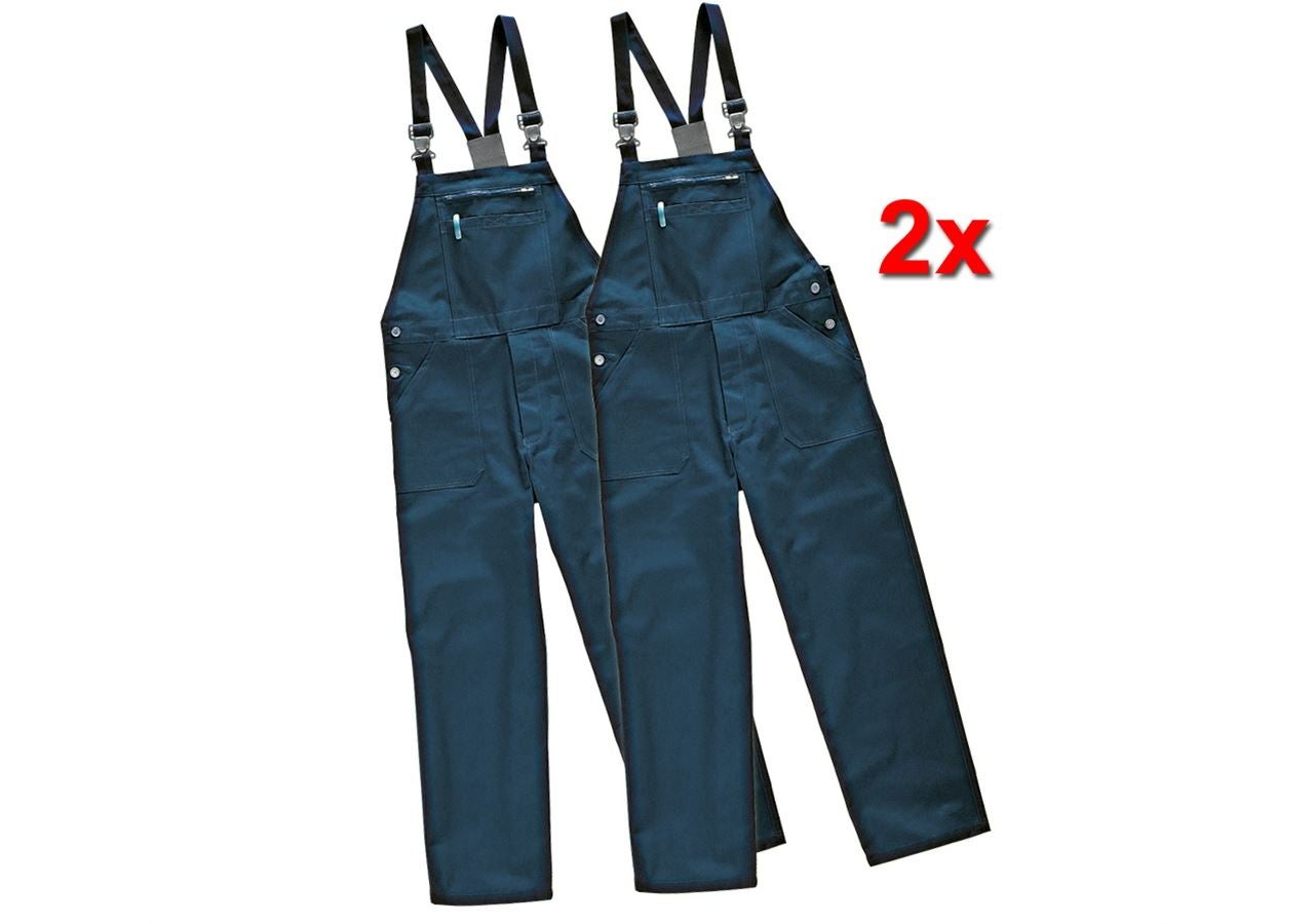 Pantaloni: Salopette Basic, conf. da 2 + blu scuro