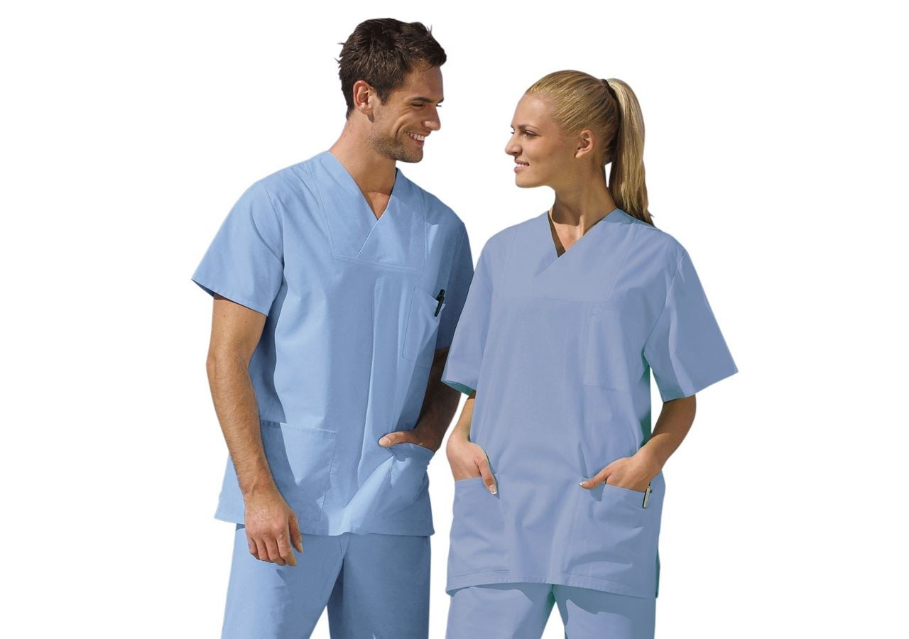 Maglie | Pullover | Bluse: Casacca per sala operatoria + blu chiaro