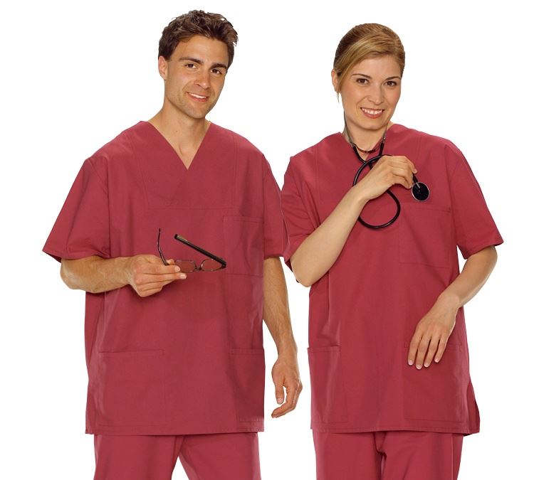 Maglie | Pullover | Camicie: Casacca per sala operatoria + bordeaux