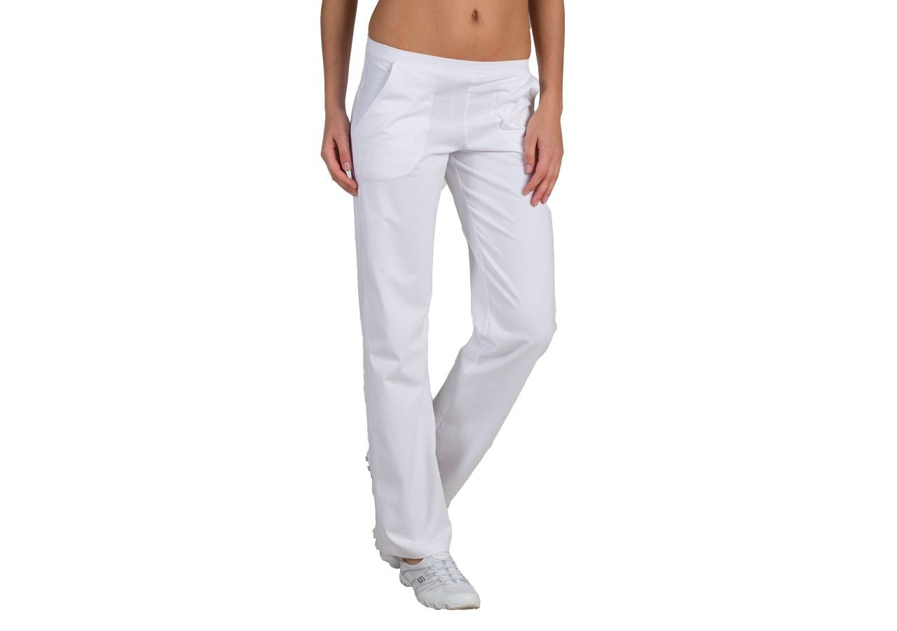 Pantaloni da lavoro: e.s. pantaloni sweat + bianco