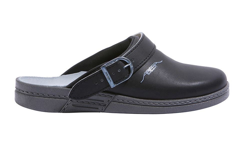 Gastro_Schuhe: ABEBA OB Damen- und Herren-Pantolette Tonga + schwarz