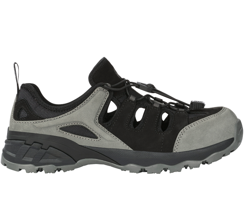 Safety Trainers: e.s. S1 sandali antinfortunistici Pallas + cemento/nero