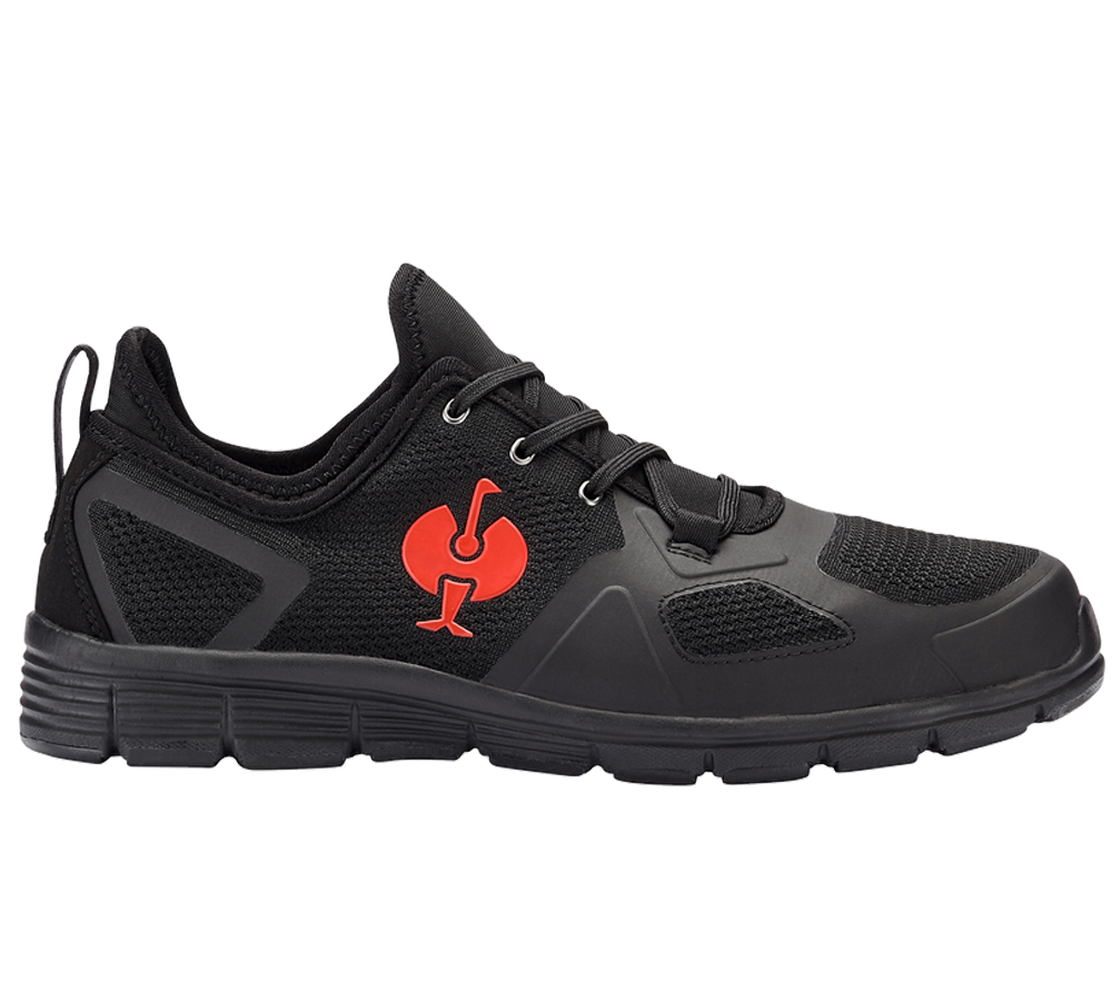 Safety Trainers: S1 scarpe basse antinfortunistiche e.s. Manda + nero/rosso