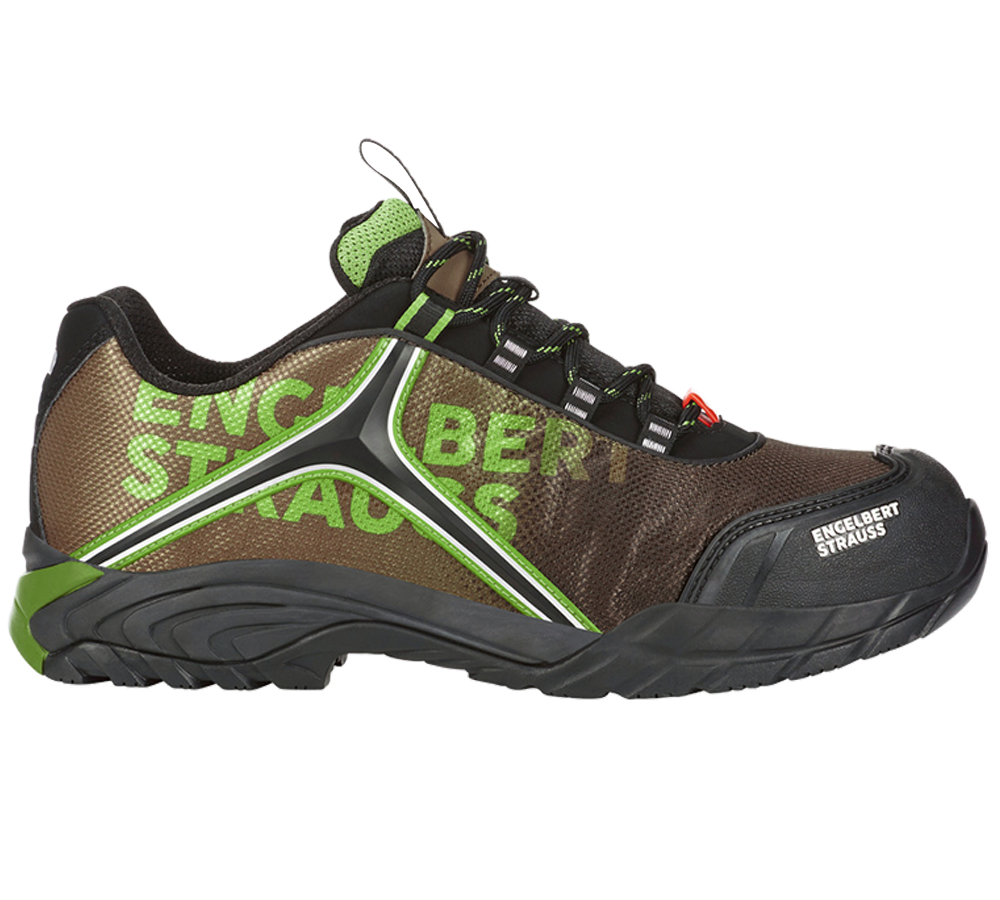 Safety Trainers: e.s. S1 scarpe basse antinfortunistiche Merak + castagna/nocciola