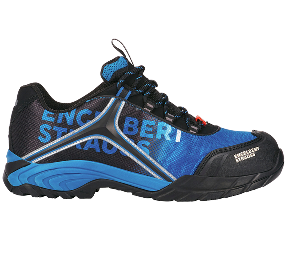 Safety Trainers: e.s. S1 scarpe basse antinfortunistiche Merak + grafite/blu genziana