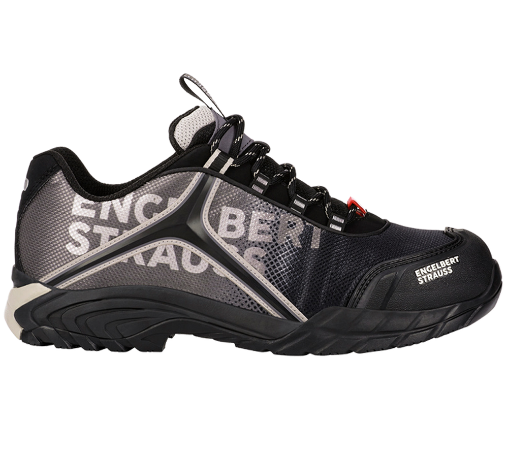 Safety Trainers: e.s. S1 scarpe basse antinfortunistiche Merak + nero/grigio/argento