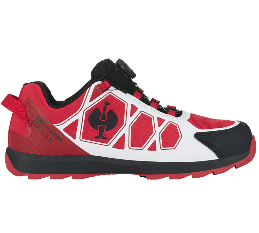 Safety Trainers: S1 scarpe basse antinfortun. e.s. Baham II low + rosso/nero
