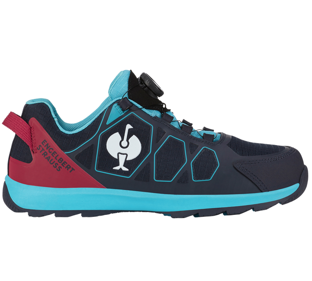 Safety Trainers: S1 scarpe basse antinfortun. e.s. Baham II low + blu profondo/blu nizza