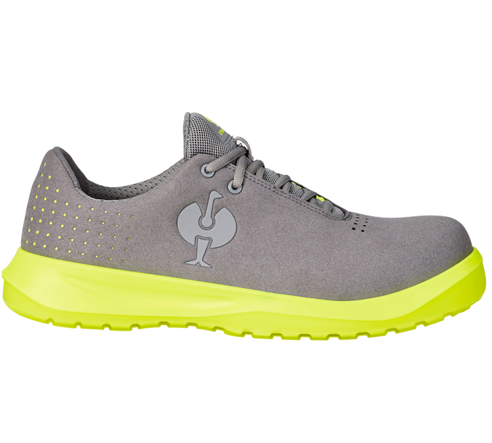 Safety Trainers: S1P scarpe basse antinfortun. e.s. Banco low + grigio perla/giallo fluo