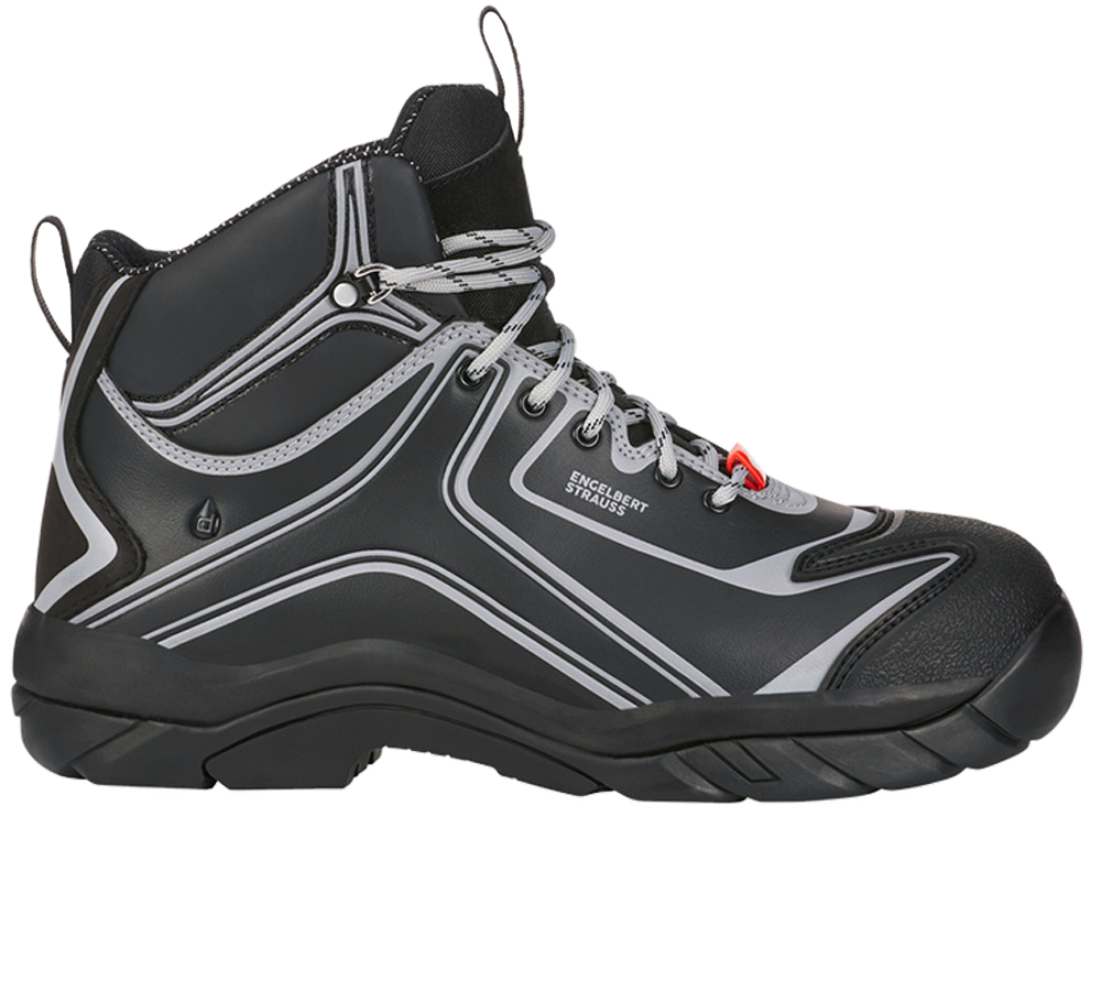 Safety Trainers: e.s. S3 scarpe antinfortunistiche Kajam + nero/platino