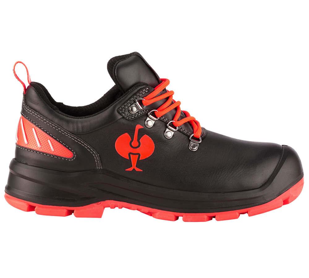 S3: S3 scarpe basse antinfortun. e.s. Umbriel II low + nero/rosso fluo