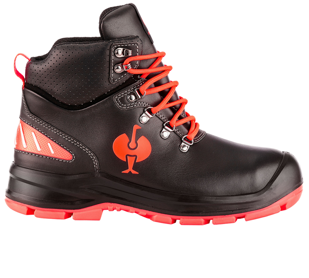 S3: S3 scarpe antinfortunistiche e.s. Umbriel II mid + nero/rosso fluo