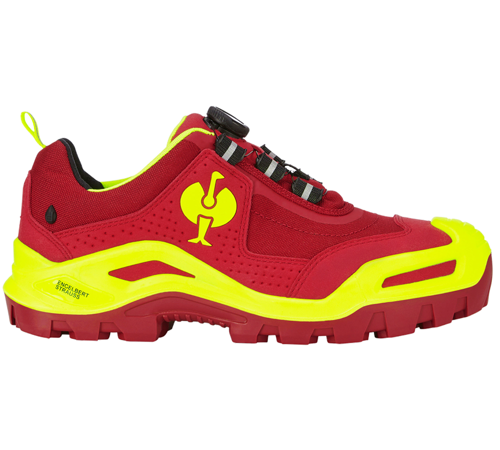 S3: S3 scarpe basse antinfortun. e.s. Kastra II low + rosso/giallo fluo