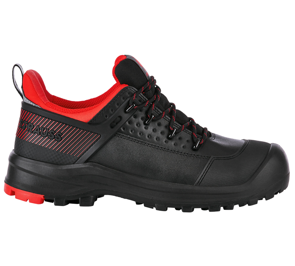 Scarpe: S3 scarpe basse antinfortunistiche e.s. Katavi low + nero/rosso