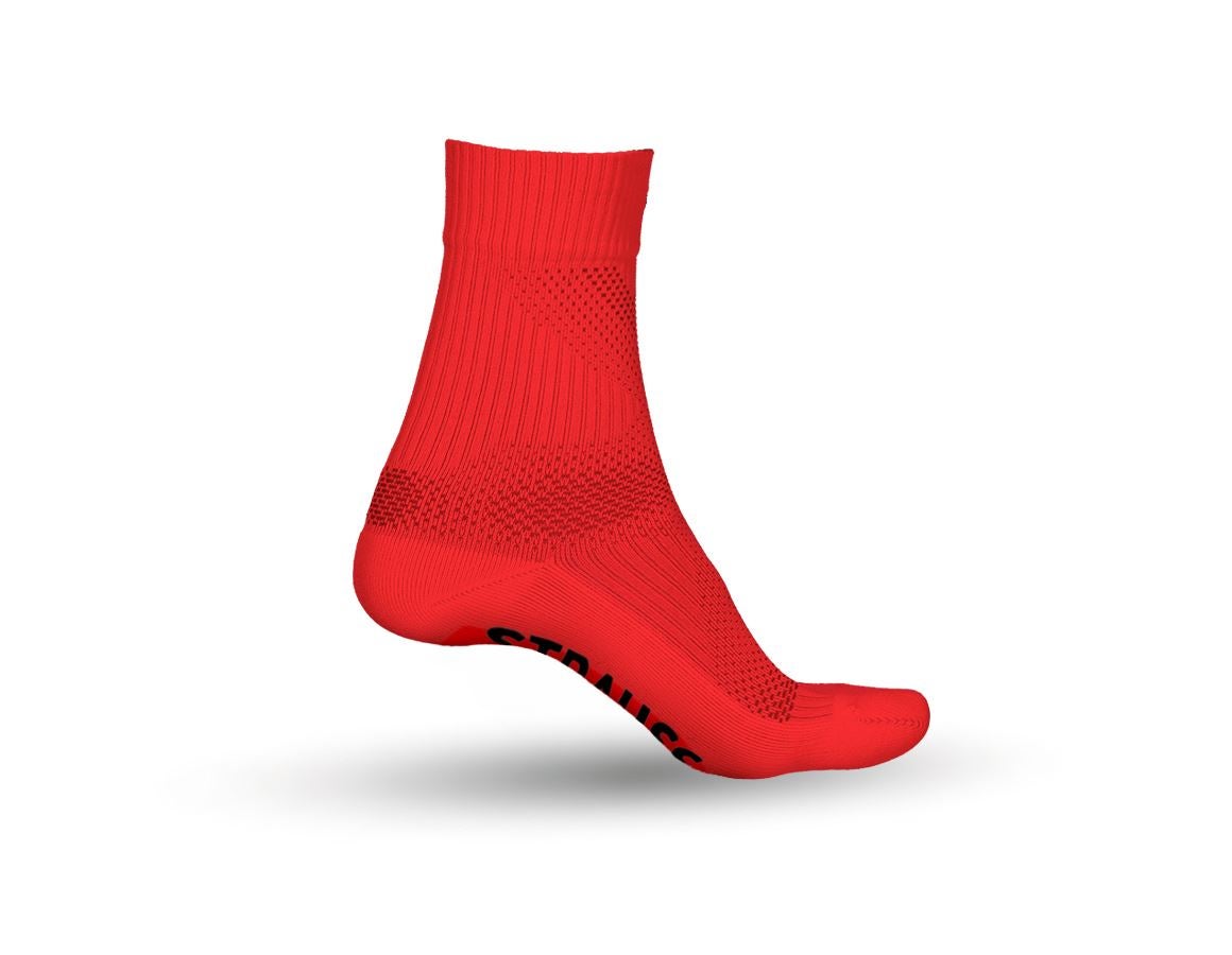 Abbigliamento: e.s. calze funzionali allseason light/high + rosso fluo/nero