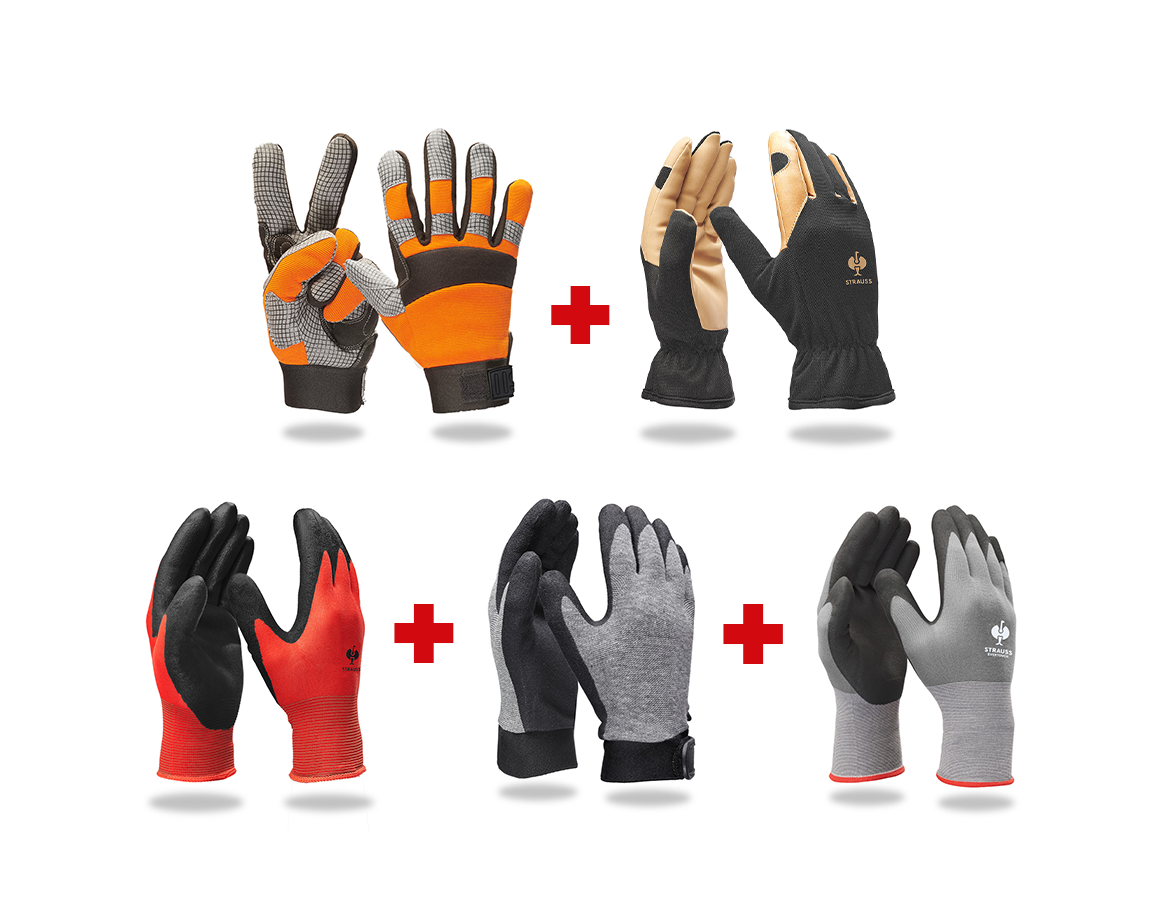 Sicurezza sul lavoro: Set professionale di guanti da montaggio II