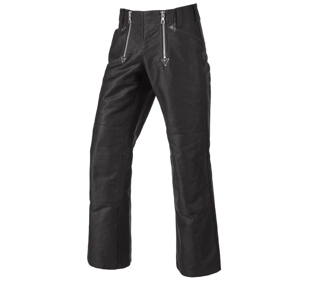 Pantaloni: e.s. pant. gilda tessuto pesante, c. scamp. da 65 + nero