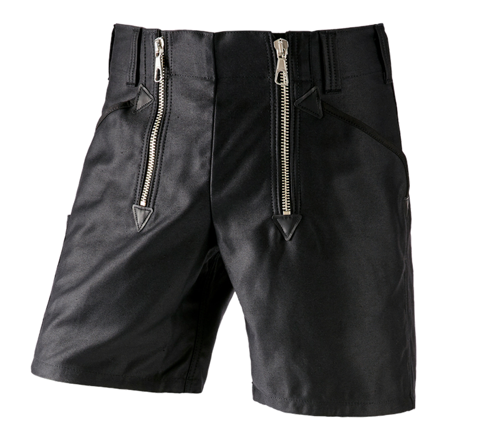 Pantaloni: e.s. pantaloncini gilda tessuto pesante + nero