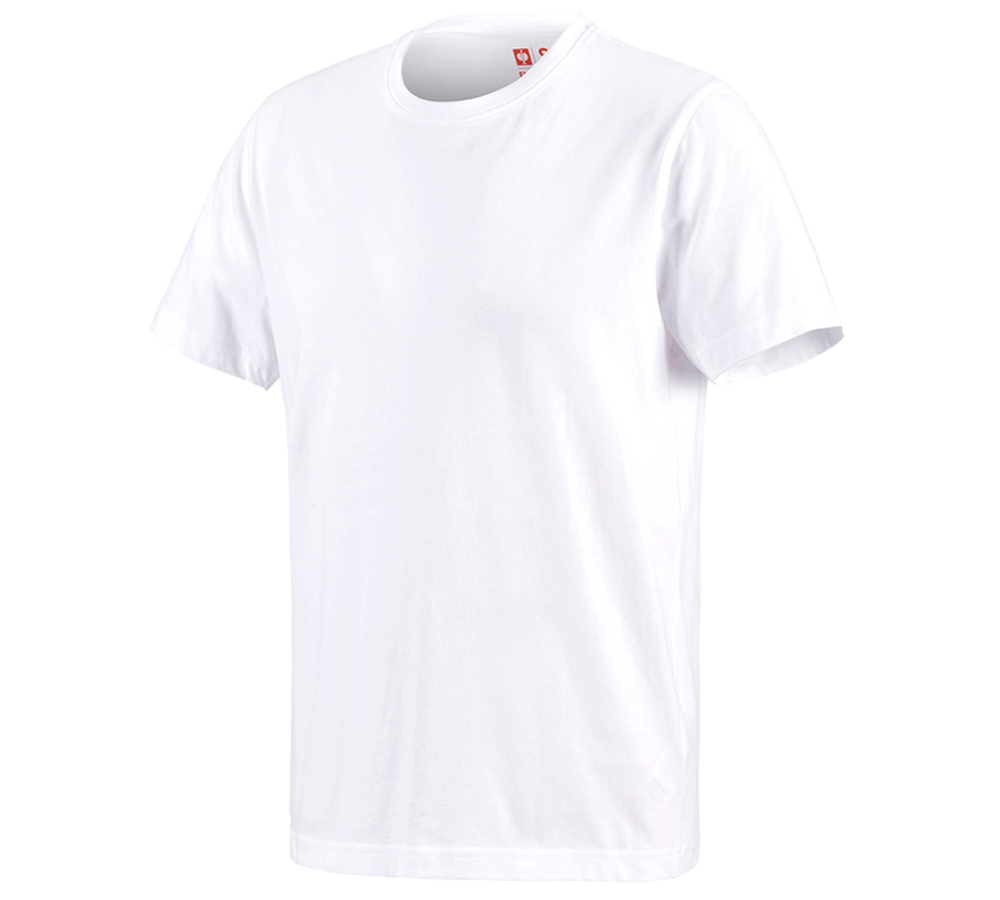 Maglie | Pullover | Camicie: e.s. t-shirt cotton + bianco
