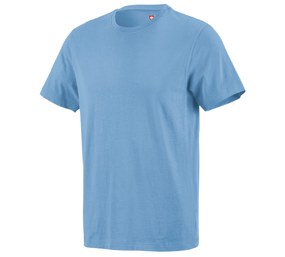 Maglie | Pullover | Camicie: e.s. t-shirt cotton + blu azzurro 