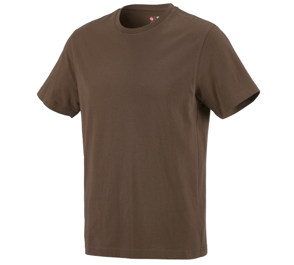 Maglie | Pullover | Camicie: e.s. t-shirt cotton + nocciola