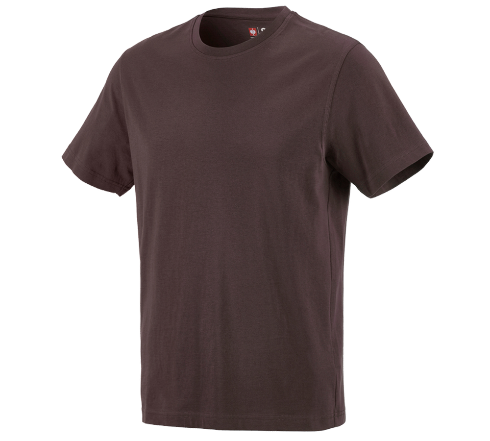 Maglie | Pullover | Camicie: e.s. t-shirt cotton + marrone